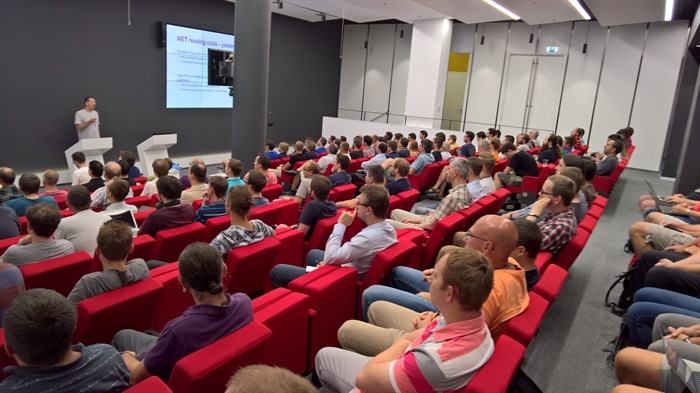 The conference room in Microsoft Prague.